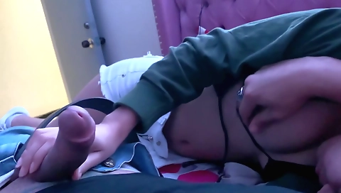 Indian babe with a pink dress and a sexy black lingerie