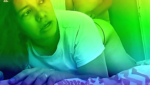 Indian brunette milf sucking and riding hard on the camera