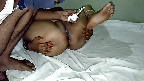 Indian girl in lingerie gets anal sex with husband's friend