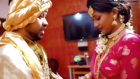 Sexy brunette 18+ girl with small tits getting a blowjob