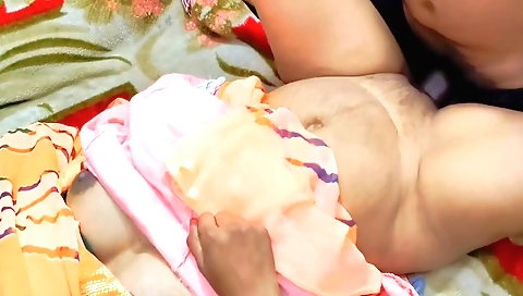 Indian porn video featuring a slutty brunette with a nice body