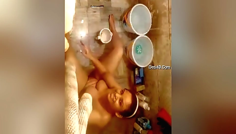 Hairy teen enjoys finger fingering in homemade solo video