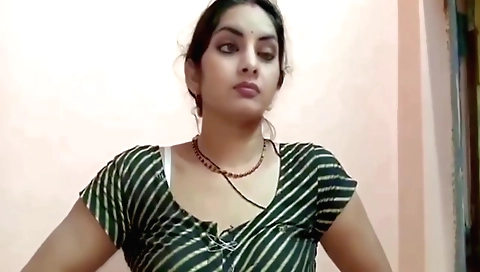 Indian teen with a pretty face and small tits sucks and rides on
