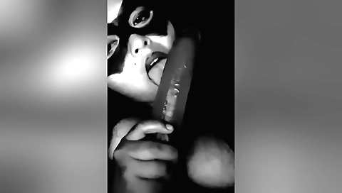 Indian teen with huge ass is playing with a big vibrator