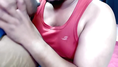 Indian busty milf sucks and fucked and drinks all the cum