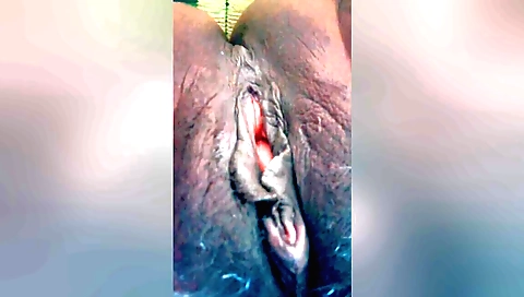 Indian babe shows her pink pussy and fingers it up