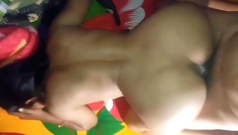 Indian big booty girl is having a birthday surprise