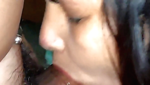 Indian brunette fucked and she gets facial cumshot