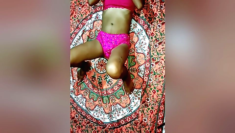 Indian babe gets her friend's dick inside her tight hole