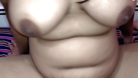 Indian whore with big natural tits is caught and fucked