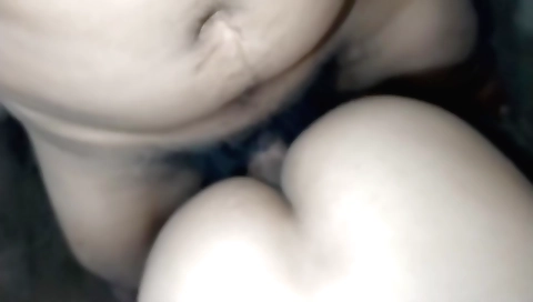 Hot indian woman with a large booty showing her pussy