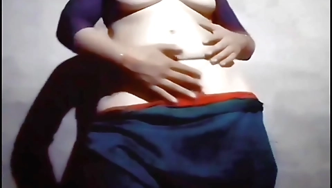 Indian chick with big tits and a sexy body is fucking alone