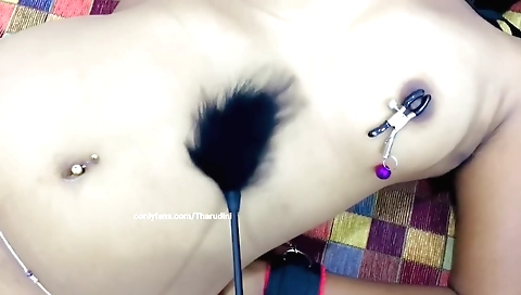 kinky bondage slave girl gets spanked and fucked by a male