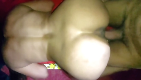 Indian big ass brunette fucks at home with a small penis