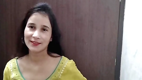 Indian amateur in white dress is in her bathroom doing shower