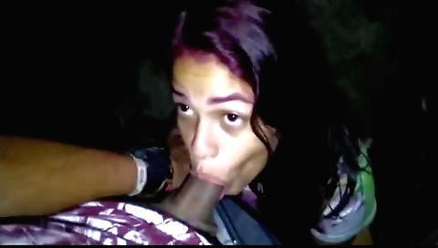 Red-haired whore is sucking a cock and getting fucked