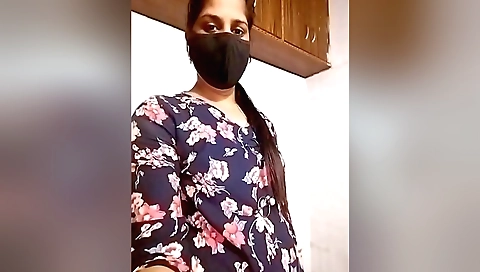 Solo dancing video of a nice brunette in a sexy dress