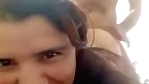 Camouflaged brunette slut gets fucked hard on web camera