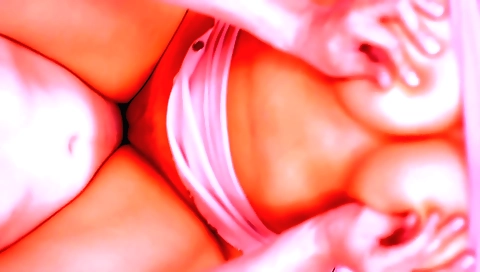 Indian girl with big tits takes a great view of her big cock