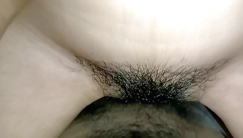 Indian hairy pussy gets fucked in pov and fucked in a hairy pussy