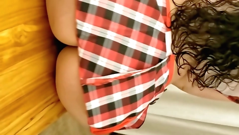 Indian teacher with a big ass teaching her students