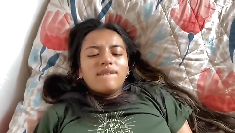 Indian stepsister gets fucked in her big natural tits