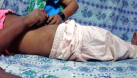 Indian chick gets her young boyfriend's cock pounded