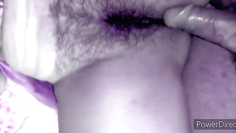 Hairy hairy girl gets her hairy pussy fucked in pov