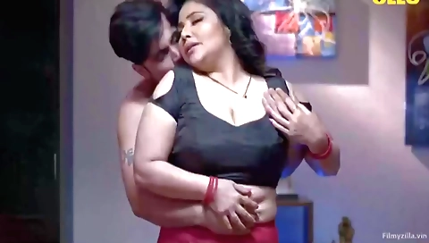 Indian bichy with huge tits rides young dick and gets fucked