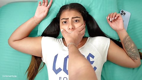 Indian stepsister fucked at home and creampied at home