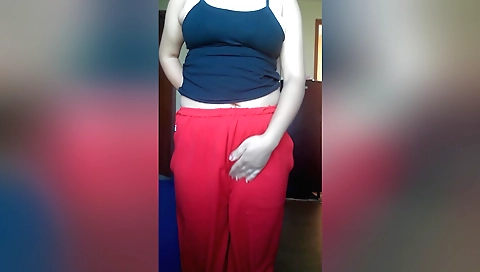 Solo female masturbation video with a sexy brunette girl