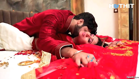 Horny brunette with big boobs is getting a dick in her pussy