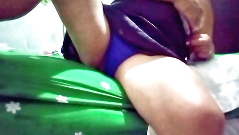 Indian girl with small boobs and a nice ass has her ass wet