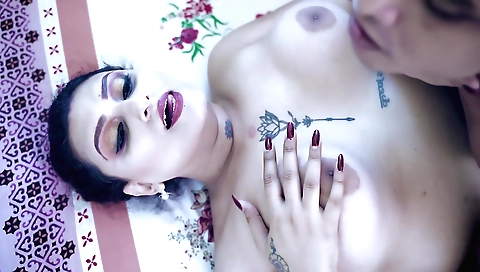 Indian yoga instructor with big boobs sucks and gets fucked