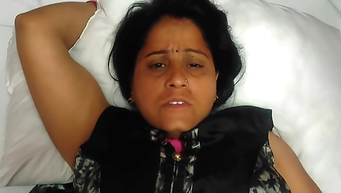 Hairy indian brunette handjob and cum in pov video