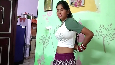 Indian slut masturbating on the bed with her stepsister