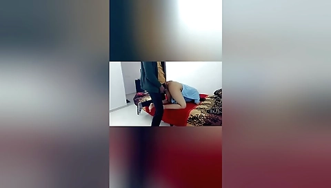 Amateur brunette in a white tattered dress gets fucked