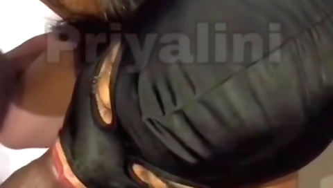 Indian girl licks and gets a load of cum from a big dick