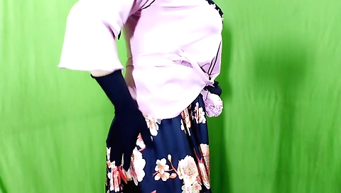 Hot afternoon in a cozy housewife room in the village