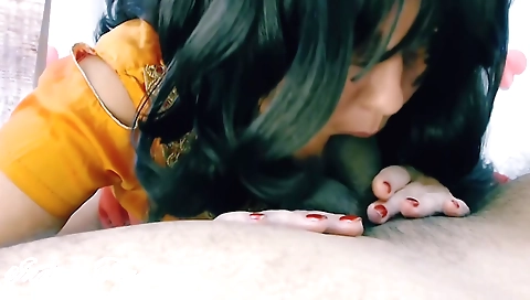 My hot brunette chick is fucking in homemade webcam vid