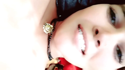 Hot brunette girl doing outdoor sex and masturbating